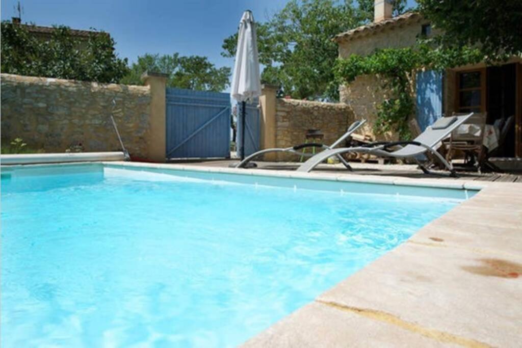 Maison De Plain Pied Pour 4 Pers Piscine Lussan Lussan  Esterno foto