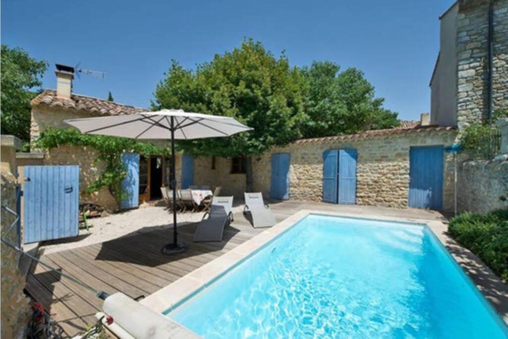 Maison De Plain Pied Pour 4 Pers Piscine Lussan Lussan  Esterno foto