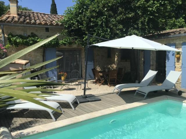 Maison De Plain Pied Pour 4 Pers Piscine Lussan Lussan  Esterno foto