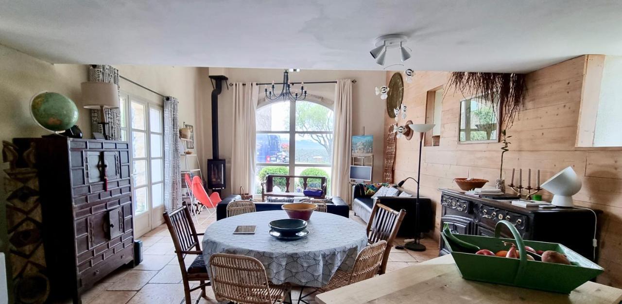 Maison De Plain Pied Pour 4 Pers Piscine Lussan Lussan  Esterno foto